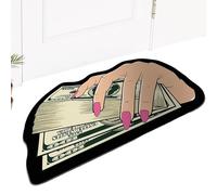 Tappeto estetico per camera da letto, tappeto per soldi, tappeto per soldi, tappeto antiscivolo, tappeto da cucina, tappeto in velluto di cristallo, 19,7 x 31,5 pollici