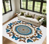 Tappeto etnico Mandala grande per soggiorno sala da pranzo 200x200 cm