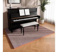 Tappeto Fonoassorbente per Pianoforte Verticale, Tappeto Antiscivolo Assorbente Acustico, Coperte Fonoassorbenti per Studio, Sala Musica, Ufficio, Soggiorno, Camera da Letto(Marrone,90 x 180 CM)