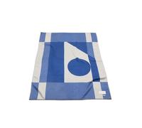 Tappeto FORMARKIVET con Logo Grande Beige pallido/Blu Reale