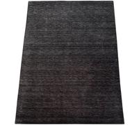 Tappeto Gabbeh Antracite Nero Grigio 160x230 CM Lavorato a Mano 100% Lana WR119