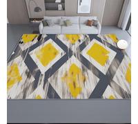 Tappeto geometrico astratto, lavabile, per soggiorno, 140 x 200 cm, design colorato a spina di pesce, per camera da letto, cucina, bagno, ingresso, decorazione moderna per la casa