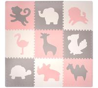 Tappeto Gioco Bambini 180x180 cm Africa | 20% Più Spesso & Morbido Tappeto Puzzle Bambini - Atossico, Inodore, Facile da Pulire Tappeto Morbido Bambini