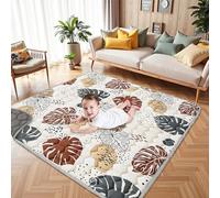 Tappeto Gioco Bambini Addensare Tappeto Gioco Neonato: Tappetino per Abilità Motorie - Tappetino da Gioco per Bambini Pieghevole Antiscivolo lavabile in lavatrice per Box (127 * 127cm)
