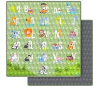 Tappeto Gioco Bambini Pieghevole 127x127 cm Playmat Morbido Tummy Time Antiscivolo e Lavabile - Tappetone Neonato Gattonamento - Tappeti Montessori Attività Cameretta Pavimento Gattonare | VALBABY