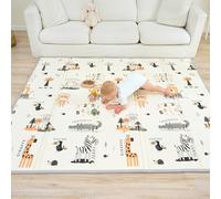 Tappeto Gioco Bambini Pieghevole 150x180x1cm Palestrina Neonato Montessori Reversibile Non Tossico E Impermeabile In Schiuma Per Bimbi. Palestra Neonati - Tappeto Tummy Time Neonati - Regalo Bambino