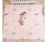 Tappeto Gioco Bambini Pieghevole 150x180x1cm Palestrina Neonato Montessori Reversibile Non Tossico E Impermeabile In Schiuma Per Bimbi. Palestra Neonati - Tappeto Tummy Time Neonati - Regalo Bambino