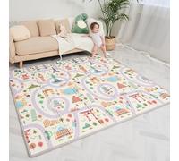 Tappeto Gioco Bambini Pieghevole 180x200x1.5cm Palestrina Neonato Montessori Reversibile Non Tossico E Impermeabile In Schiuma Per Bimbi. Palestra Neonati - Tappeto Tummy Time Neonati - Regalo Bambino