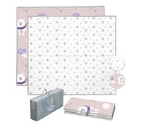 Tappeto Gioco Bambini Pieghevole 180x200x1.5cm Palestrina Neonato Montessori Reversibile Non Tossico E Impermeabile In Schiuma Per Bimbi. Palestra Neonati - Tappeto Tummy Time Neonati - Regalo Bambino