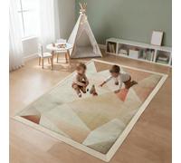 Tappeto Gioco Bambini, Tappeto per Neonati in Memory Foam Spessa 3 cm Tappeto Gioco Base Antiscivolo, Facile Da Pulire, per Attività e Gattonamento Tappeto per Cameretta e Stanza Giochi 70 x 100 cm