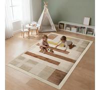 Tappeto Gioco Bambini, Tappeto per Neonati in Memory Foam Spessa 3 cm Tappeto Gioco Base Antiscivolo, Facile Da Pulire, per Attività e Gattonamento Tappeto per Cameretta e Stanza Giochi 90 x 200 cm