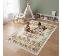 Tappeto Gioco Bambini, Tappeto per Neonati in Memory Foam Spessa 3 cm Tappeto Gioco Base Antiscivolo, Facile Da Pulire, per Attività e Gattonamento Tappeto per Cameretta e Stanza Giochi 120 x 180 cm