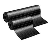 Tappeto Gomma Antiscivolo Proteggi Pavimento A Bolle Nero Rivestimento Robusto Varie Misure mod.ZERBINO BOLLE PVC 1X18 METRI