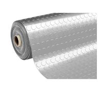 TAPPETO GOMMA PVC COPERTURA PAVIMENTO BOLLE BOLLATO GRIGIO Ch/Sc 1x25m SARATOGA