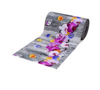 Tappeto Guida Passatoia Corsia Cucina Gomma Antiscivolo Fantasia Fiori Orchidea