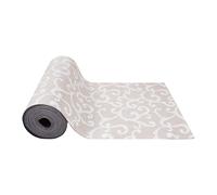 SaRani Tappeto Guida Passatoia Corsia Cucina Gomma Antiscivolo Ghirigori Foglie Beige (400x50 cm)
