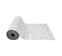 SaRani Tappeto Guida Passatoia Corsia Cucina Gomma Antiscivolo Ghirigori Foglie Grigio (250x50 cm)