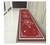 Tappeto Hall, Home Decor Red Long Area Tappeti Antiscivolo Bordato Design Ing Easy, Utilizzato per L'Hotel Di Ingresso, Pile 0.6Cm/a/100X300Cm