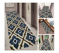 Tappeto Hall, Tappeti Antiscivolo Vintage Gomma Backing Patterns Geometrici per Corridoio Ingresso Way Floor Mats/a/80X100Cm