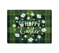 Tappeto Happy Easter per soggiorno, morbido, lavabile, per camera da letto, 150 x 122 cm, per interni, camera da letto e soggiorno