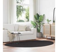 vidaXL Tappeto HUARTE Nero 160 x 230 cm Poliestere, Tappeto per Soggiorno, Design Moderno, Pieghevole, Base Antiscivolo, Materiale Poliestere, Grande per arredare