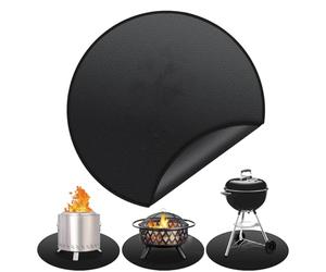 Tappeto ignifugo per sotto di fuoco, 91 cm, impermeabile, resistente | Tappeto ignifugo per terrazza e stufa per esterni Patio giardino terrazza fuoco da campo griglia Ba