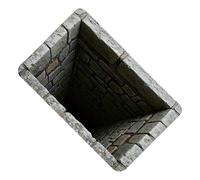Tappeto illusione - 50 x 80 x 2 cm, tappeto in con area forata senza pavimento, trappola 3D, tappeto ottico per sala giochi, per compleanni, Ringraziamento, celebrazioni