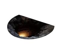 Tappeto Illusione Ottica 3D, Texture Morbida e Confortevole, 50x5x5 cm, Tappetino per Porta con Foro, Tappeto per Porta Antiscivolo, Design Facile da Lavare, Ideale per Ingresso Cucina Dormitorio Uffi