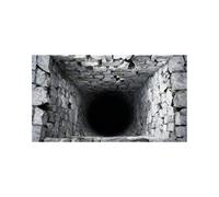 Tappeto Illusione Ottica - Zerbino Velluto Ingresso | Moquette Interno 3D Buco, per Camera da , Divano, Dormitorio, Appartamento, Ospiti, Riunione Familiare, Regalo Inaugurazione Casa Compleanno