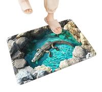 Tappeto Illusione, Sottobicchiere in peluche antiscivolo, Tappetino da ingresso con illusioni 3D antiscivolo | Per interni, esterni, soggiorno, giardino, posto di lavoro, doccia, vasca, WC,