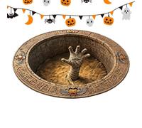Tappeto Illusione Tappetino Antiscivolo Rotondo di Halloween con Illusione