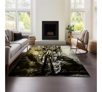 Tappeto in Cashmere Spesso Effetto Death Note, Stile Marocchino, Per Soggiorno, Camera Da Letto, Divano, Tavolino, Coperta, Stile Etnico, Country Americano, Retrò (DN 01,80x120 cm)