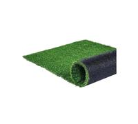 Tappeto in Erba Artificiale Erboso Verde 1.38/1.57" Zerbino Finto for Patio Esterno Decorazione del Prato Facile da Pulire con Fori di Drenaggio(12 x 12in 18pcs)