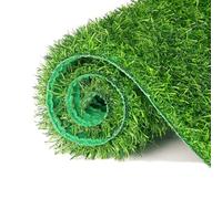 Tappeto in Erba Sintetica Verde,Altezza del Pelo 30mm con Sistema Autodrenaggio,Erba Finta Naturale Realistica Rotolo per Patio Giardino Matrimonio,B3 3.5 m Wide,5 m Long