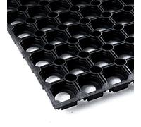 Tappeto in gomma forata Vivol 60x80 cm - Zerbino da esterno in gomma antiscivolo