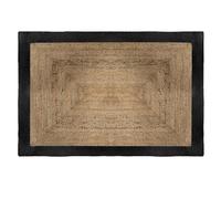 Atmosphera Tappeto in juta Kahi con bordo nero 120x170 cm