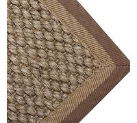Tappeto in iuta ecologico, lavabile, moderno, rettangolare, per soggiorno e camera da letto, in fibra naturale, per interni ed esterni, 140 x 200 cm, decorazione sostenibile per la casa