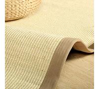 Tappeto in iuta lavabile, ecologico, naturale, per soggiorno, camera da letto e patio, 50 x 80 cm, elegante decorazione per interni ed esterni, decorazione per la casa
