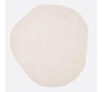 Tappeto in lana forma irregolare, Ostia Beige diametro 160 cm