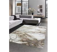 Tappeto in Marmo con Fibre Lucide in Beige Größe 120x170 cm