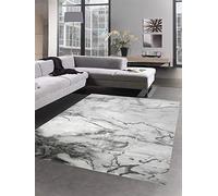 Tappeto in Marmo con Fibre Lucide in Grigio Größe 80x150 cm