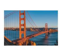 Tappeto in morbido velluto con cristalli di San Francisco Bay Bridge, lavabile, per soggiorno, moderno, antiscivolo, per camera da letto, cucina, sala da pranzo