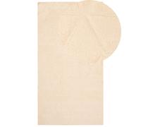 Tappeto in pelliccia di coniglio sintetica beige 80 x 150 cm Thatta