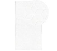 Tappeto in pelliccia di coniglio sintetica Soffice 80 x 150 cm Bianco Thatta