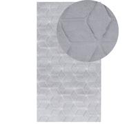 Tappeto in pelliccia di coniglio sintetica Soffice 80 x 150 cm Grigio Thatta