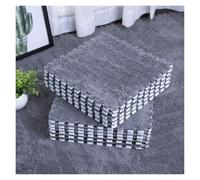 Tappeto in schiuma ad incastro, 12 tappetini in morbida schiuma EVA, tappetini da gioco for esercizi, for camere da letto, salotti e camerette.(Gray)