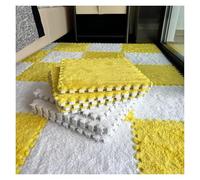 Tappeto in schiuma ad incastro, 20 pezzi di tappetino in schiuma EVA di peluche, piastrelle quadrate con bordo, tappeti morbidi for arrampicata, tappetino da gioco soffice, facili da montare e pulire(