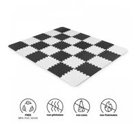 Tappeto in schiuma KINDERKRAFT Luno, bianco e nero, 30 pz (29,5 × 29,5 cm)