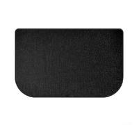 Tappeto in silicone a semicerchio per camino, isolante, ignifugo, protezione per stufe e grill, realizzato in fibra di vetro (106 x 61 cm)