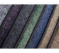 Tappeto in velluto screziato Amalfi con supporto tessile, beige, Taglio (4m di larghezza / 5,5m di lunghezza)